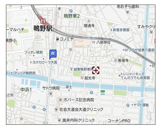 大阪駐車場用地地図